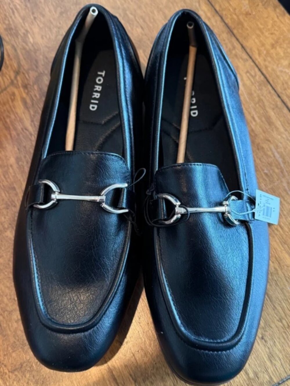 Torrid black slip-on loafers